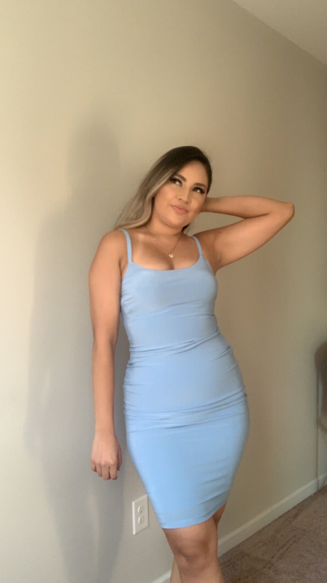 Lesli Midi Dress (Sky Blue)