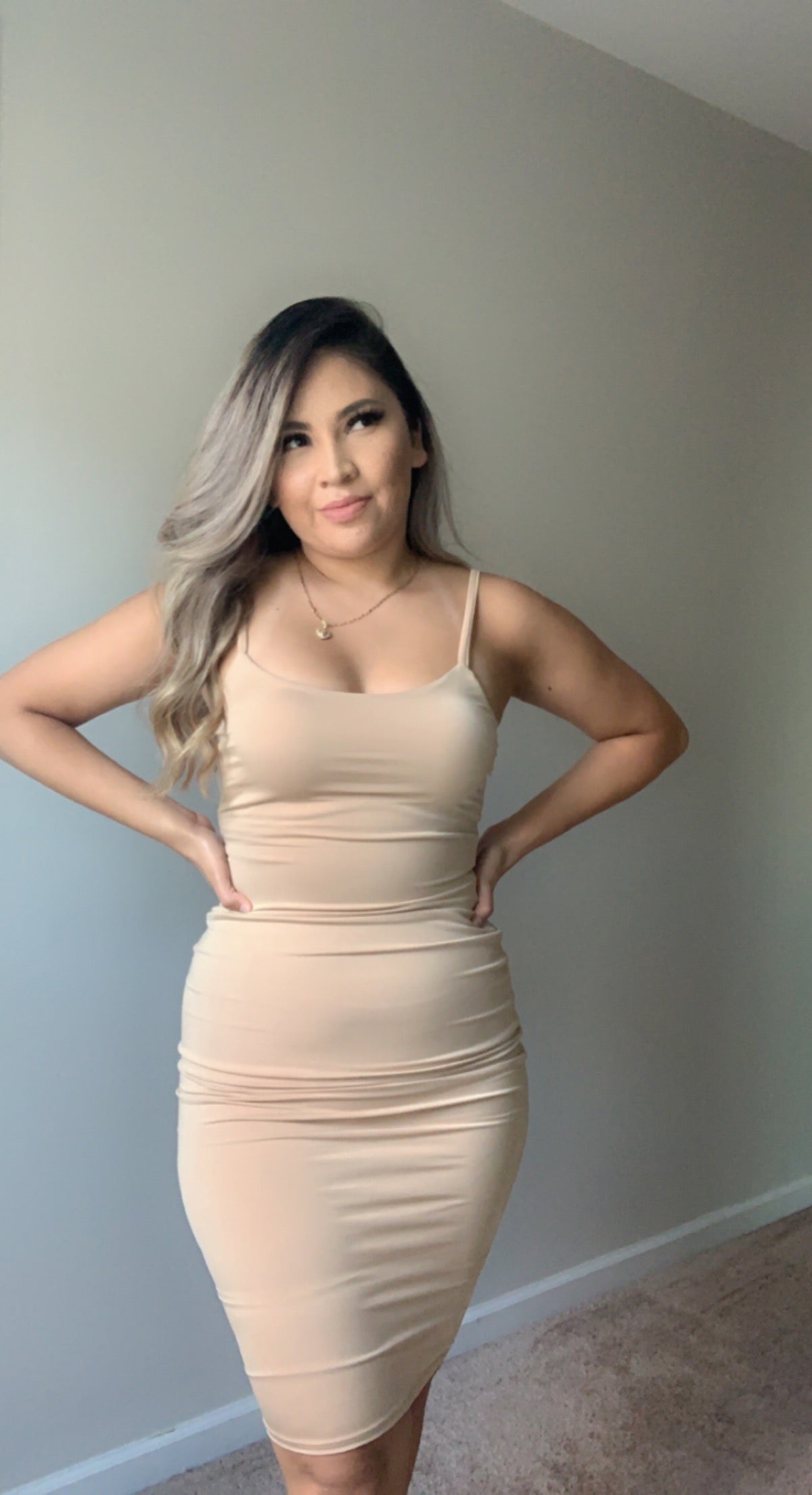Lesli Midi Dress (Khaki)